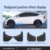 Брызговики TPE без сверления для Tesla Model Y/3 - Передние и задние