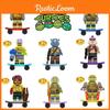 Children's Toy Kf6196 Ninja Turtle Da Vinci Building Blocks Abs Plastic Non-electric Diy