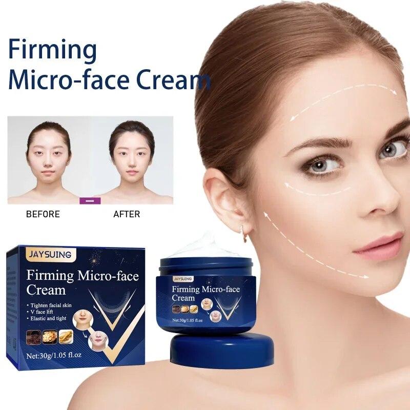 Укрепляющий крем для подтяжки лица, для похудения, V-образный, для похудения, для удаления жевательных мышц, для двойного подбородка, для сжигания жира, против старения, 30 г
