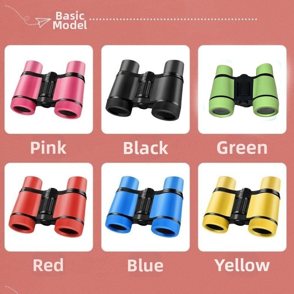 ABS Binocular 4X30 Magnification Science Education Toy Cartoon Kids Telescope Exploring