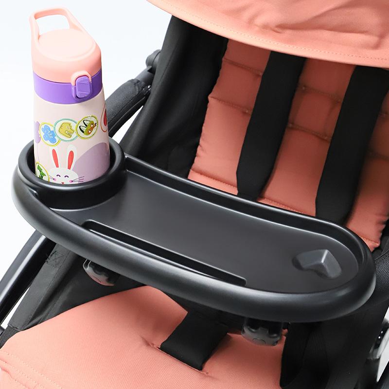 3 In 1 Baby Stroller Dinner Table Tray Phone Stand Plate Accessories Supplies for Toddler Infant Girl Boy Milk Bottle Cup