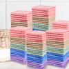 20pcs Soft & Absorbent Solid Color Washcloths - Gentle On Skin, Quick-Drying, Compact Square Towels for Home Bathroom