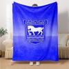 Ipswich Town FC Print Flannel Blanket High Quality Warm Comfortable Cover for All Seasons Perfect for Gifts Home Decor