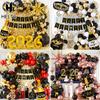 С Новым 2026 годом! Воздушные шары из алюминиевой фольги Золотой набор цифр Баннер Буква Добро пожаловать 2026 Украшения для вечеринки 2026 Украшения