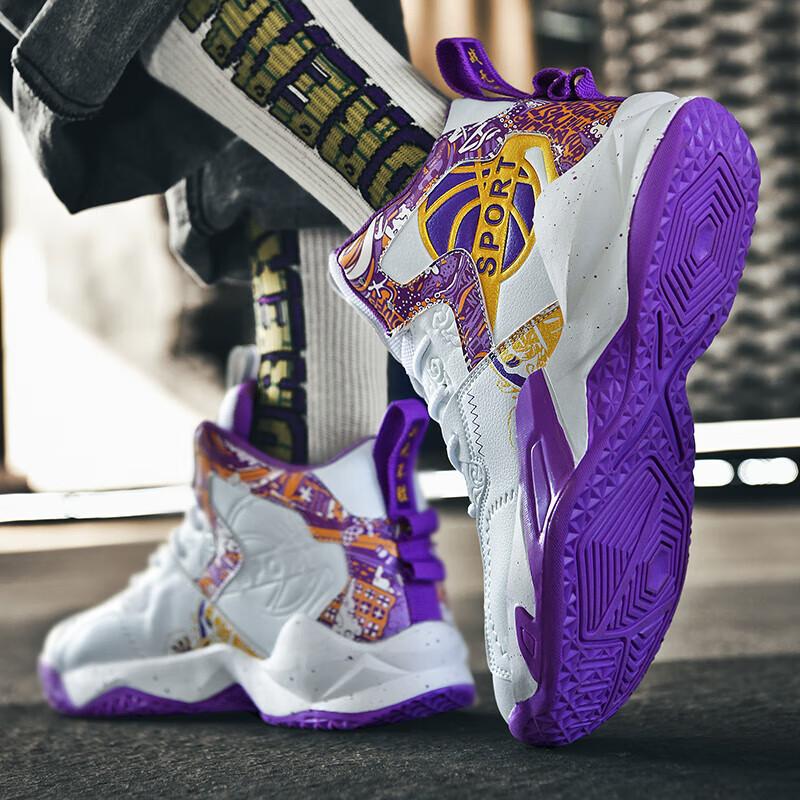 Кампус Кобе спортивная баскетбольная обувь мужская высокая супер красивая для учеников средней школы дышащая спортивная обувь для бега марафон