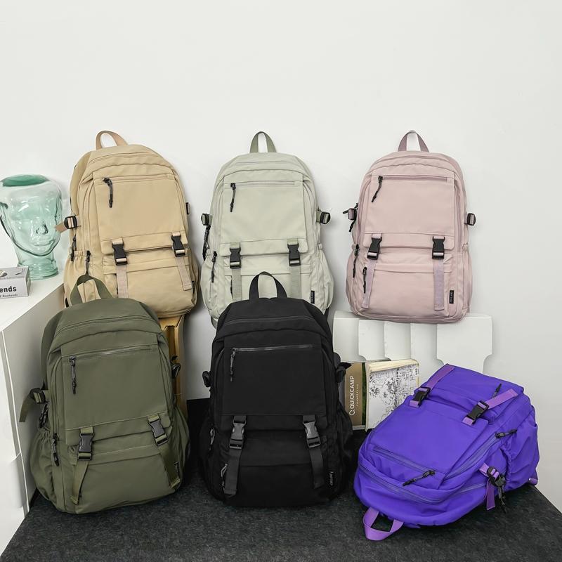 Мужской однотонный рюкзак для женщин, большой емкости, дорожный рюкзак, школьный рюкзак для школьников