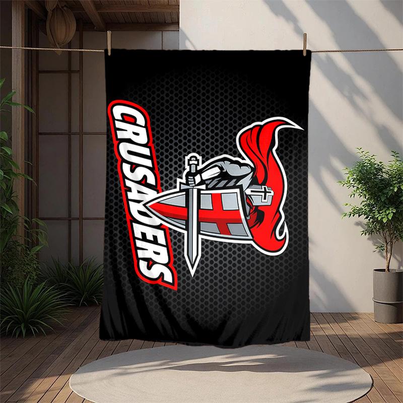 Crusader Flannel Blanket Soft Warm All-Season Throw, Design for Camping, Car Travel, Hiking Sofa, Bed, Office Perfect Gift for Parties