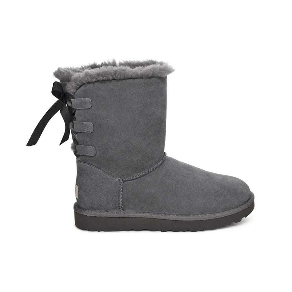 UGG Женские ботинки Short Bow Stiefel с флисовой подкладкой, серые 1110706-CHRC