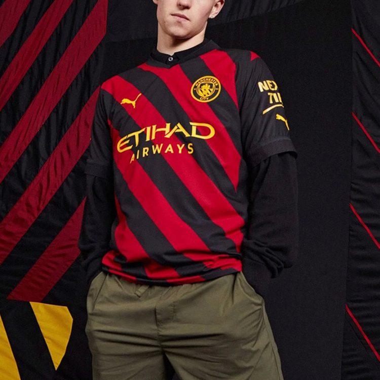 Puma Футбольная форма Манчестер Сити Фан-версия Мужская Черная 765722-02