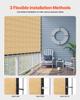 VEVOR 90% Sun Shade Cloth, 12 x 20 ft Pergola Shade Cover with Stainless Steel Grommets, Sun Shades Canopy Privacy Screen with 160 GSM HDPE Material