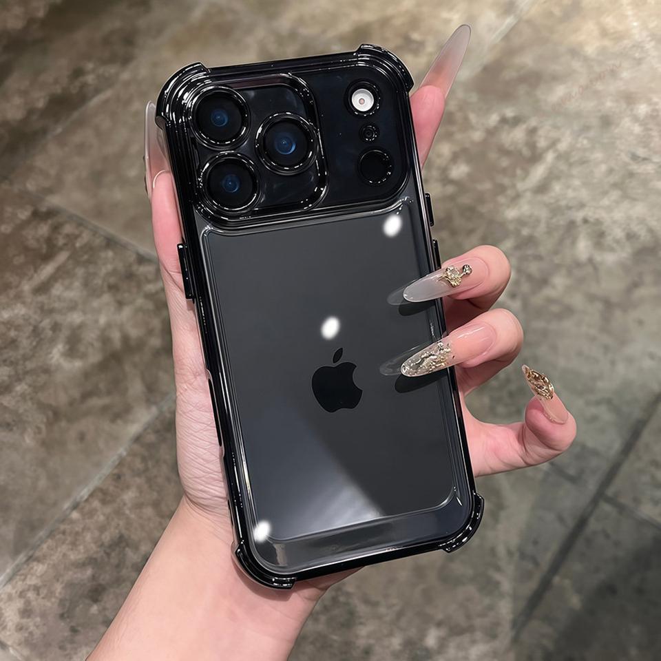 Ударопрочный чехол для телефона Для For Iphone 1 14 13 11 12 16 17 Air Pro Max 14 1 Plus 16Pro 17Pro Силиконовый Прозрачный Покрытие Защитная Крышка