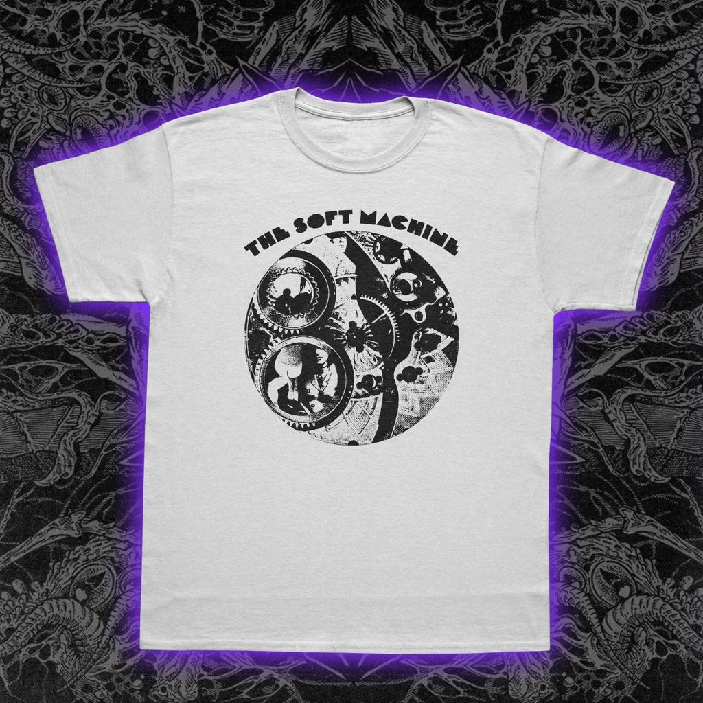 Soft Machines debut album Tshirts featuring progressive rock and psychedelic jazz pure cotton couple streetwear tops