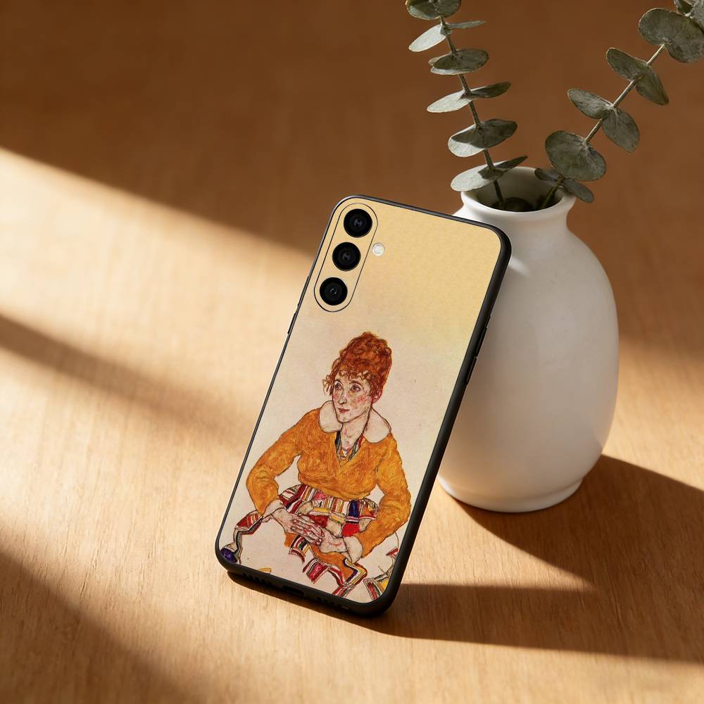 E-Egon S-Schiele Art Phone Case For Samsung Galaxy A91,80,73,72 ,71,53,52,32 ,31,22,21s,20,Soft Black Case