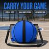 Round Sports Ball Carrier Double Mesh Pockets Ball Storage Bag Basketball Bag  Outdoor Sports