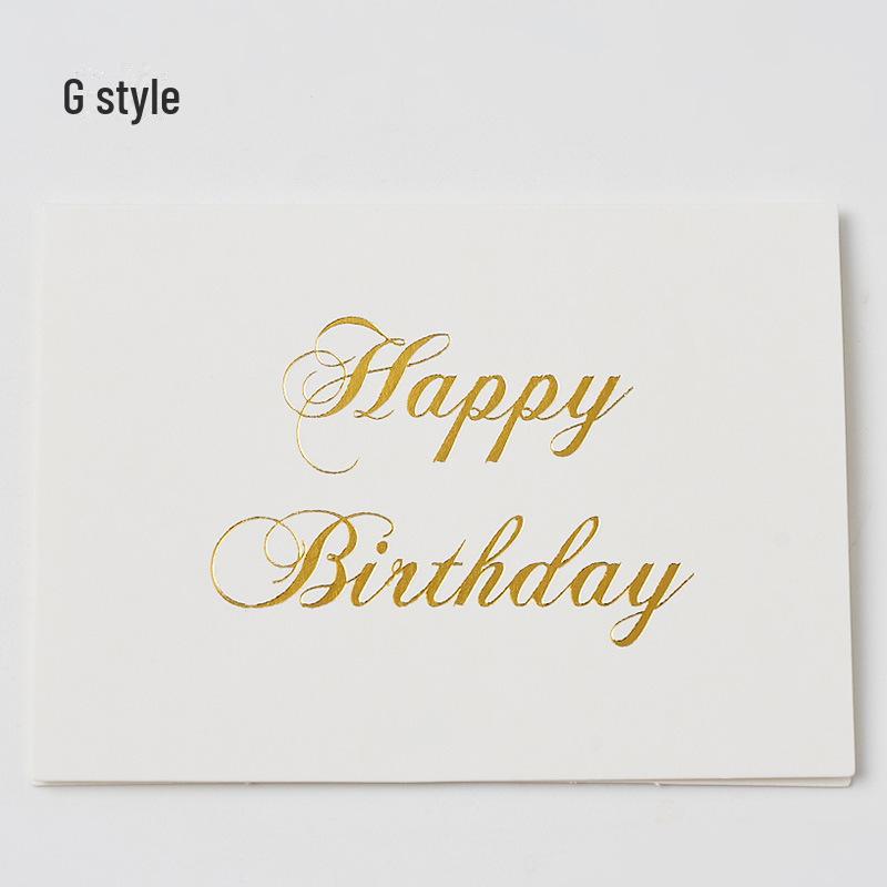 «Элегантный набор поздравительных открыток с золотым тиснением и праздничными надписями с конвертами»