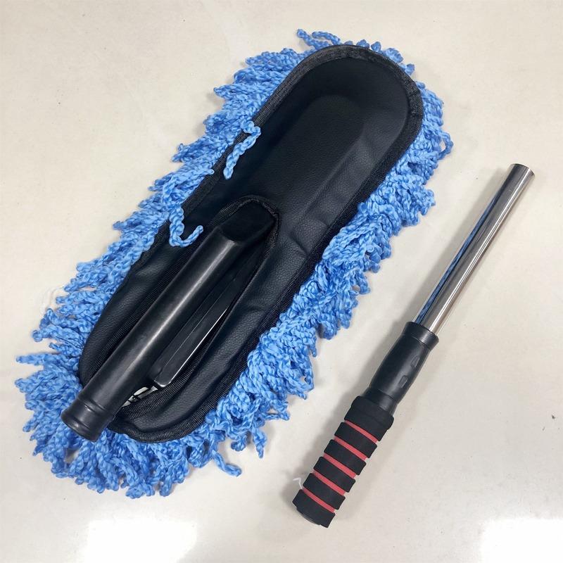 Телескопическая щетка для чистки автомобиля, инструмент для чистки из микрофибры, щетка для очистки, удаление пыли, восковая швабра
