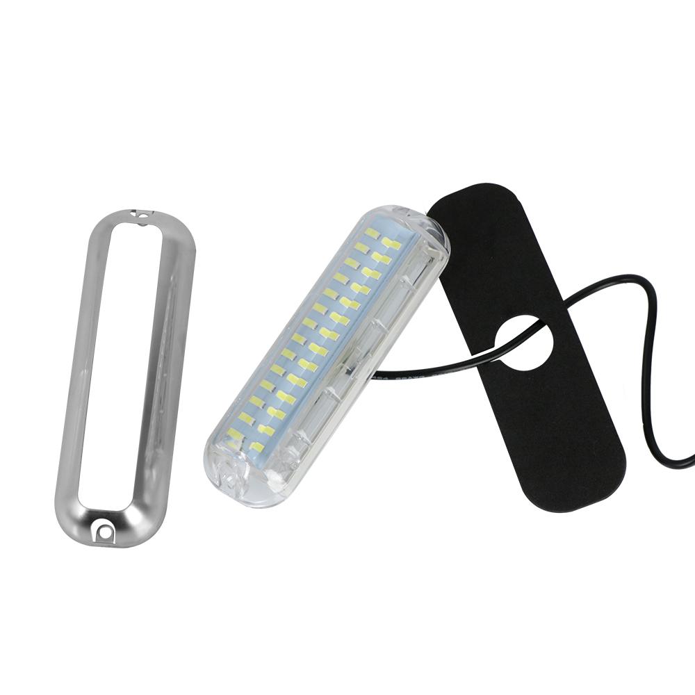 Boat Transom Light Universal Waterproof 10-30V Marine Boat Underwater Pontoon Transom Lamp Stainless Steel 50W 42 LEDs