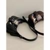 Ielgy Autumn Winter High-End Black Underarm Bag Shoulder Messenger Bag