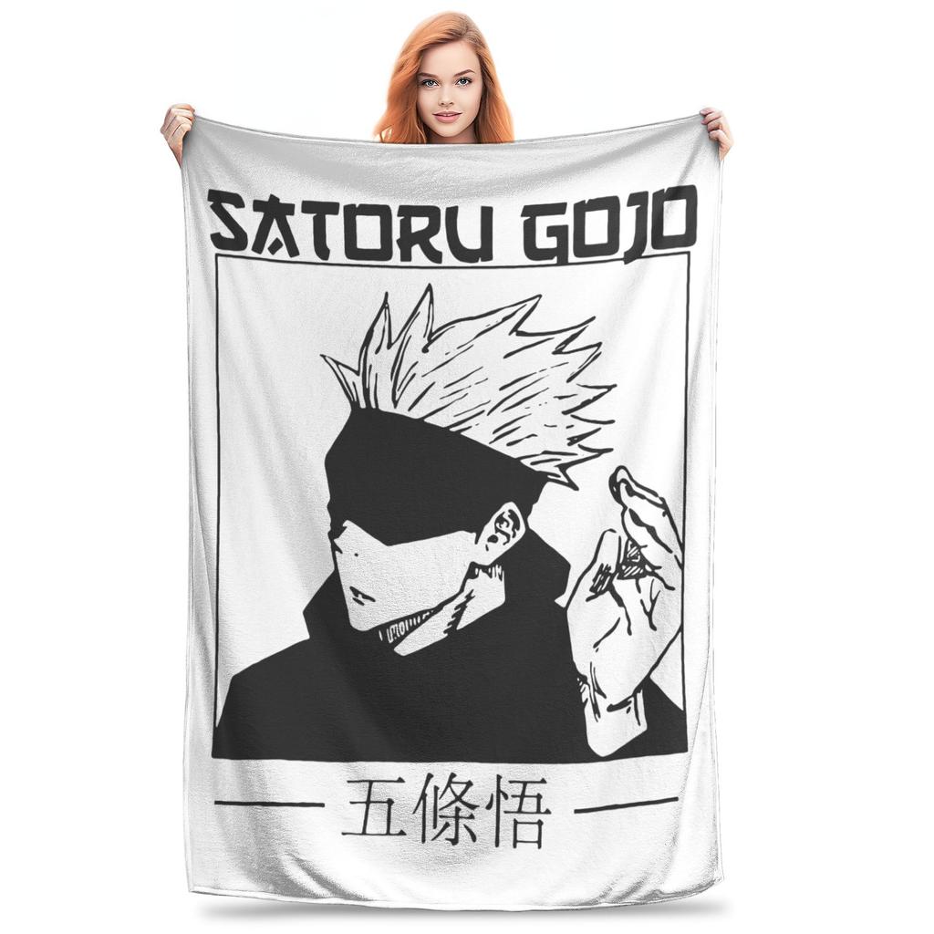 Nanami Kento Jujutsu Kaisen Blankets Fleece Spring Autumn Multifunction Warm Throw Blanket for Bed Bedroom Plush Thin Quilt