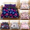 3D Косметический Постельный Комплект Удобный Хлопок Девочка Розовый Макияж Набор Пододеяльников 2\/3 Шт. ЕС\/США\/Австралия\/Великобритания Односпальный Полуторный Двуспальный Квин Дабл Кинг Размер