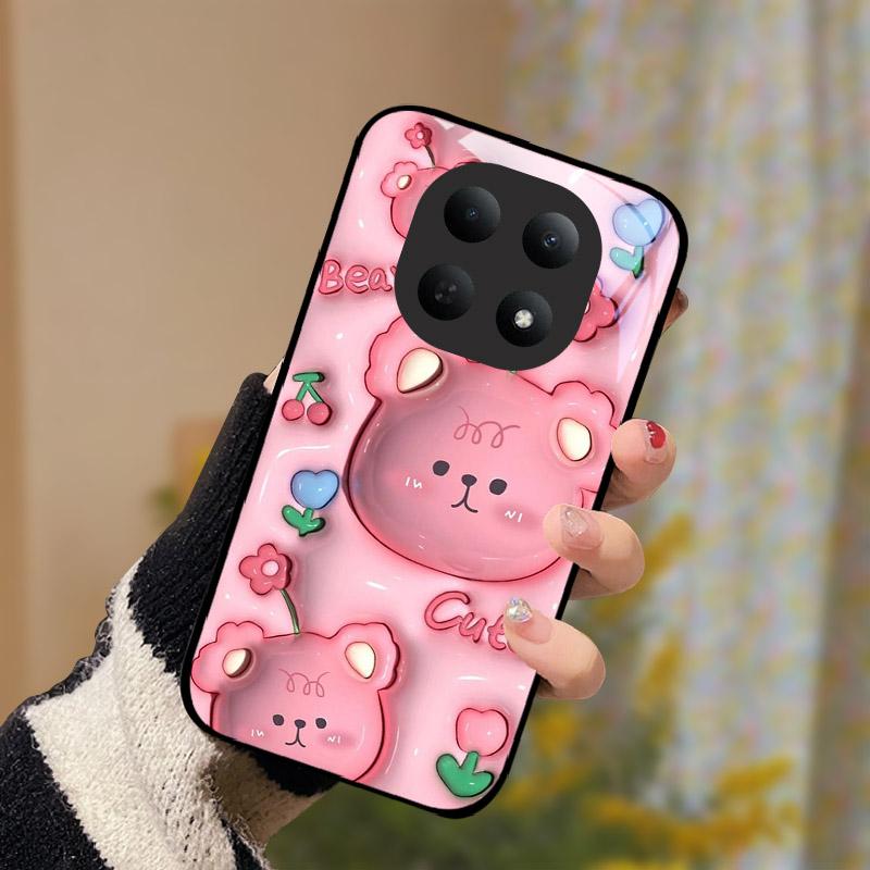 Стеклянный чехол для Xiaomi Poco M8 5G Модный прочный ПК Закаленное стекло Чехол для телефона Задняя крышка для Redmi Note 15 Note15 5G Funda Бампер