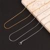 Gold Color Chains Stainless Steel Snake Chains Necklace Twist Rope Jewelry Women Long Chains Accessories