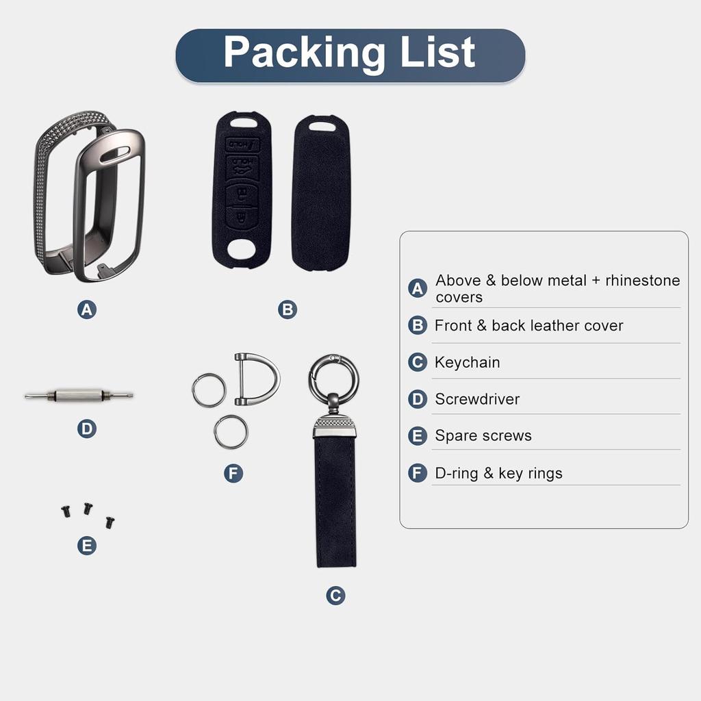 YO&YOYE Compatible With Mazda Key Fob Cover With Keychain, Model2-Black, Model2-Black