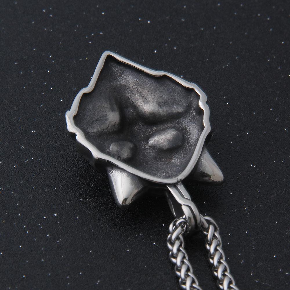 Punk Stainless Steel New Wolf Pendant Necklace Viking Men Celt Charm Fashion Jewelry Boys Gift