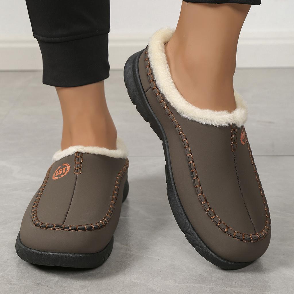 Popular Autumn and Winter Mao Mao Cotton Slippers Home Hole Shoes Couple Cotton Slippers Direct Sales
