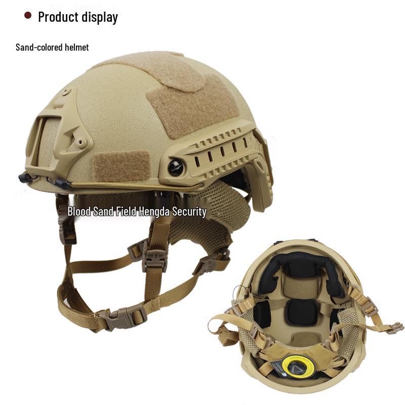 Enhanced FAST Fiberglass Riot Helmet with CE-Certified Wendy Liner, Special Forces Training, 1.5KG