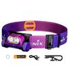 Fenix Rechargeable LED 1600 3400mAh IP68 Waterproof and 170 Meter Beam Dual Light for Emergency and Power Neck HM65R-T V2.0 (Nebula Purple)-R1