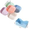 10PCS Plastic Fruit Plate Multifunctional Snack Dish Rectangular Candy Plate  Dining