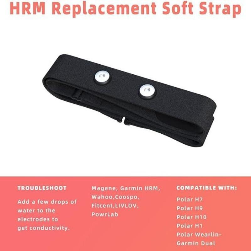Heart Rate Chest Strap Replacement Strap, Adjustable Cycling Heart Rate Strap Elasticity, Compatible with Maijin Black Bird Jiaming