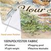 Easter Bunny Picnic Custom Name Wall Tapestry Aesthetic Wall Hanging Printed Fabric Blanket Decorative Tapestries For Bedroom Living Room Home Decor