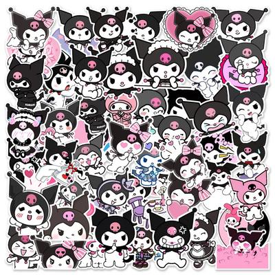 50 шт. Sanrio Аниме Куроми Наклейки для Ноутбука Скейтборда Гитары Чемодана Мотоцикла Граффити Декаль Водонепроницаемая Кавайная Наклейка Игрушка