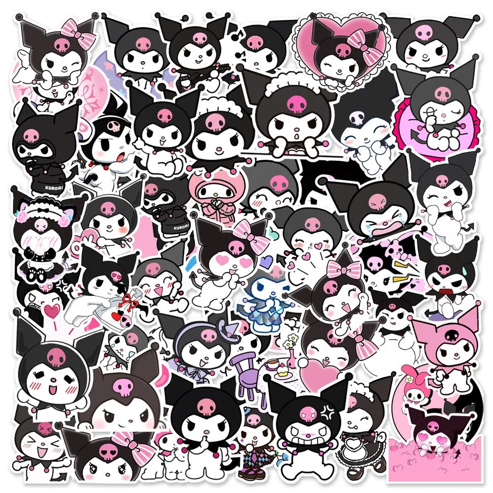 50 шт. Sanrio Аниме Куроми Наклейки для Ноутбука Скейтборда Гитары Чемодана Мотоцикла Граффити Декаль Водонепроницаемая Кавайная Наклейка Игрушка