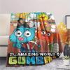 Gumball Print FlAannel Blanket, High quality Comfortable for All Seasons, Home Decor, Warmth and Comfort