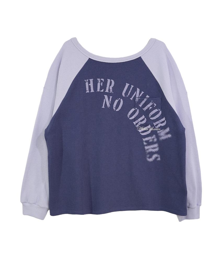 SOMSOC Milli Artwork Raglan Top_Lavender