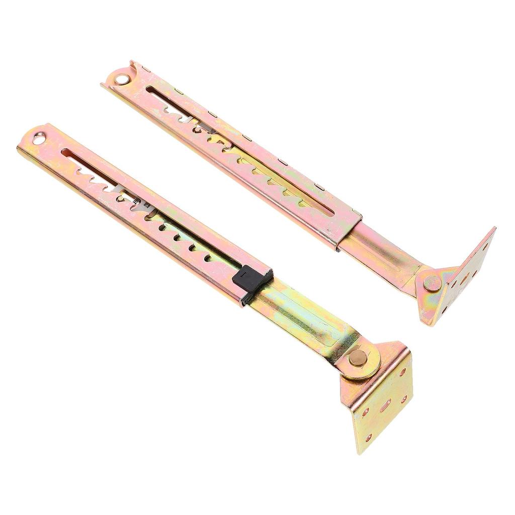 1Pair Telescopic Brackets Premium Steel Bed Straight Bracket Easy Install Adjustable Angle Table Accessories Furniture Supporter