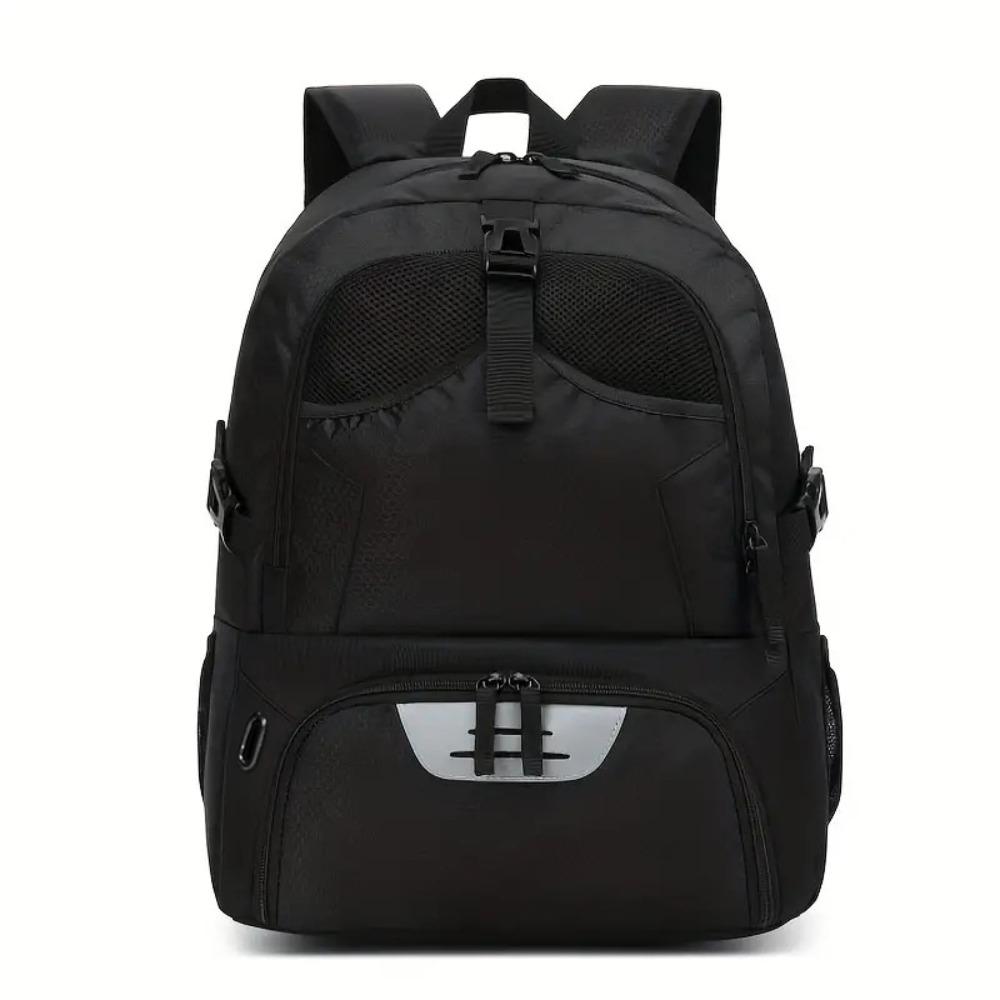 Large Capacity Basketball Backpack Separate Ball Holder Shoes Compartment Soccer Ball Backpack Waterproof Breathable Sports Bag