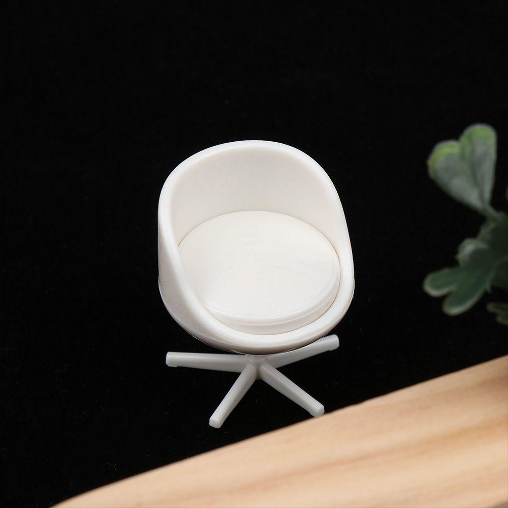 1:12 White Accessories Dollhouse Chair Sofa Miniature Table Furniture Doll House Decor Stool Model