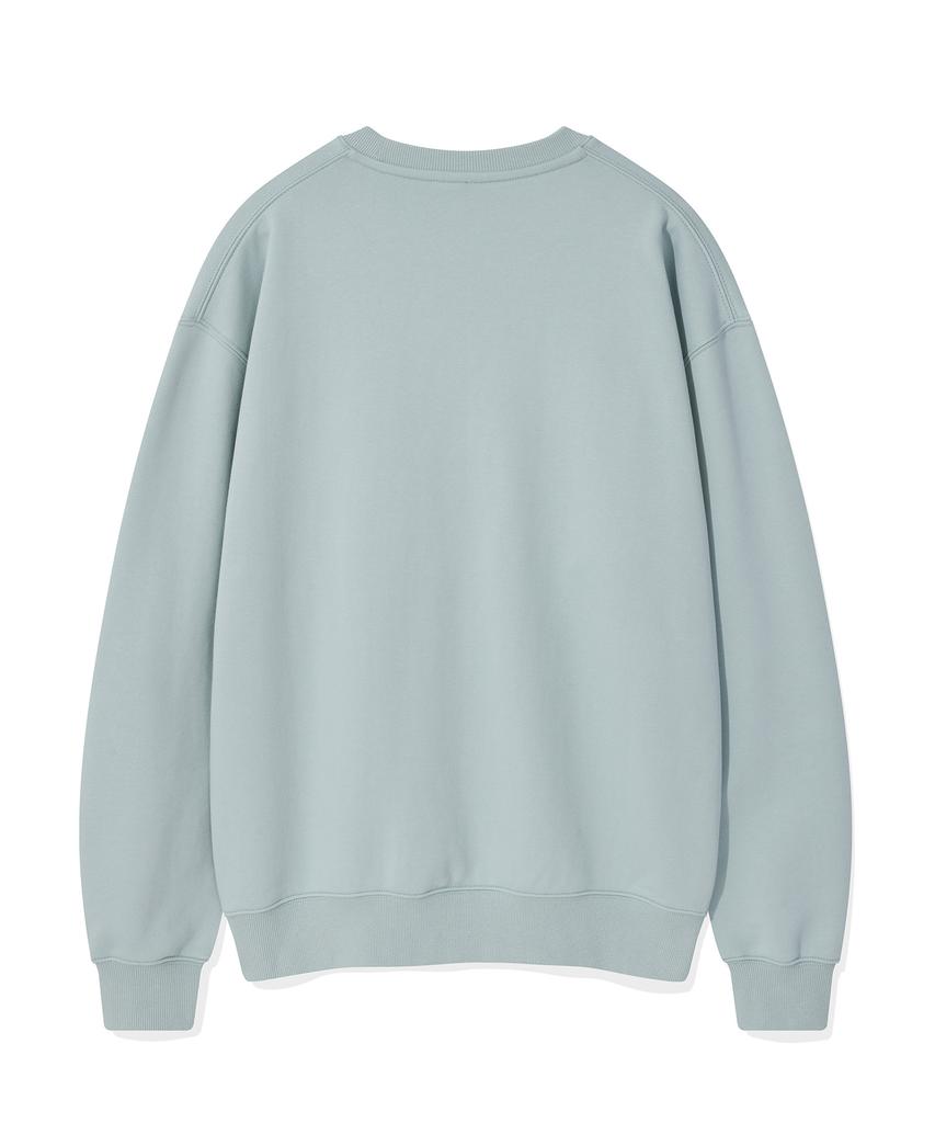 WACKY WILLY Typographic One-Point Sweatshirt Light Blue