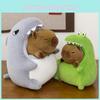 Capybara Shark Dressup Cartoon Plush Doll Kids Birthday Gift Decoration Home