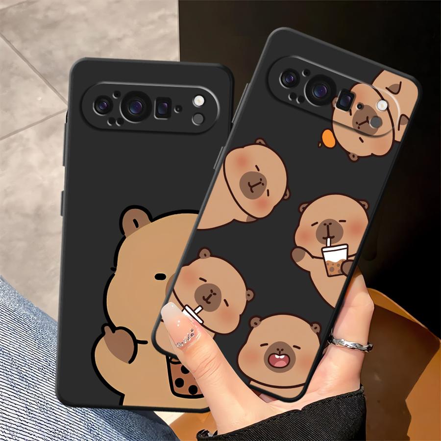 Funny Capybara Case for Google Pixel 6a 8a 10 9 Pro XL 9a 6 7 8 Pro 7a Funda Phone Cover