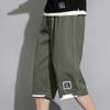 Летние мужские универсальные повседневные шорты Koreon, уличная одежда, модные мешковатые брюки с эластичной резинкой на талии цвета хаки, черные, зеленые, большие размеры, капри, 8XL