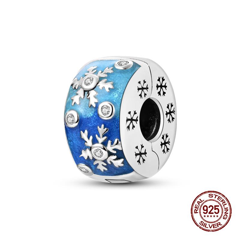 Fashion 100% 925 Sterling Silver Colorful Zircon Stars Moon Separator Charms Bead Fit Original Bracelet Fine DIY Jewelry