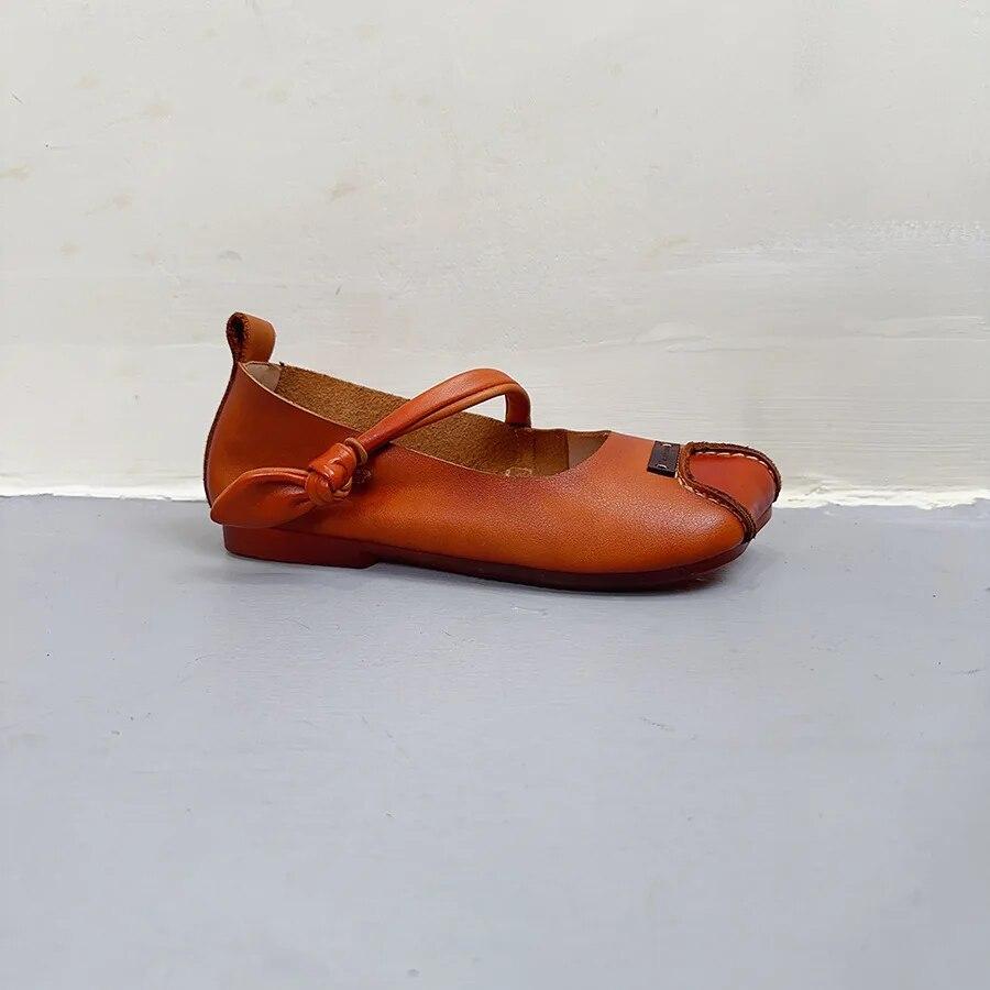 Johnature Разноцветные женские туфли из натуральной кожи на плоской подошве в стиле ретро, ​​универсальная женская обувь ручной работы на мелкой мягкой подошве