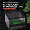 Imitation Rock Design Water Dish Feeder ABS Resin Feeder Bowl New Feeding Bowl Dish  Pet Crawler