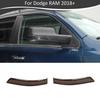 Rearview Mirror Turn Signal Light Trim Cover For Dodge Ram 1500 18+ Smoked Black