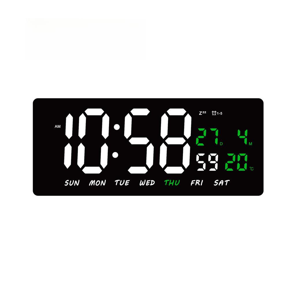 Hot Selling LED Electronic Clock - Simple Large Screen Multifunctional Perpetual Calendar Digital Display Wall Clock 3604